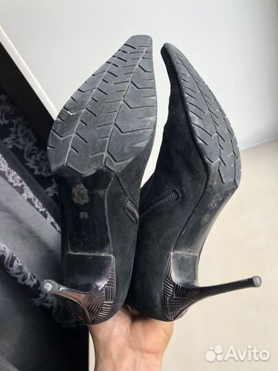 Сапоги женские из замши