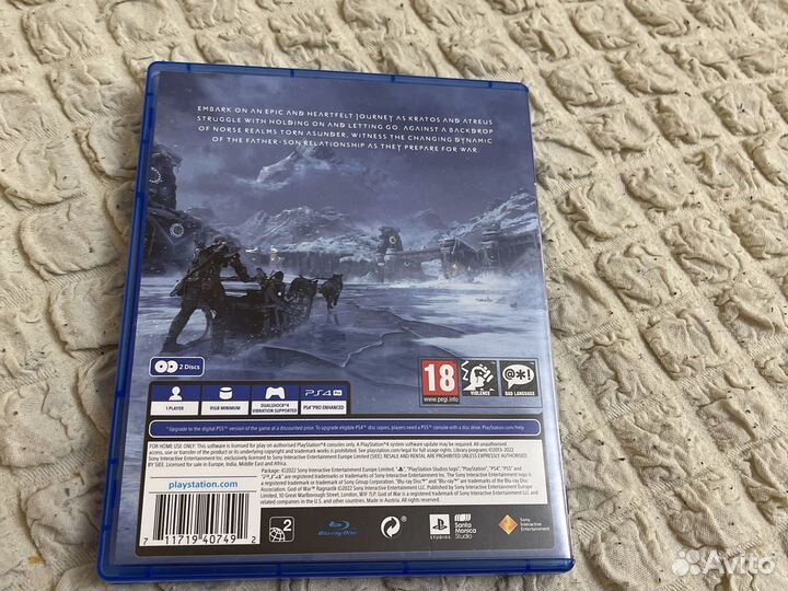 Игра для приставки ps4 God of war Ragnorok