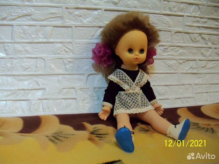 Кукла школьница(первоклассница) из СССР