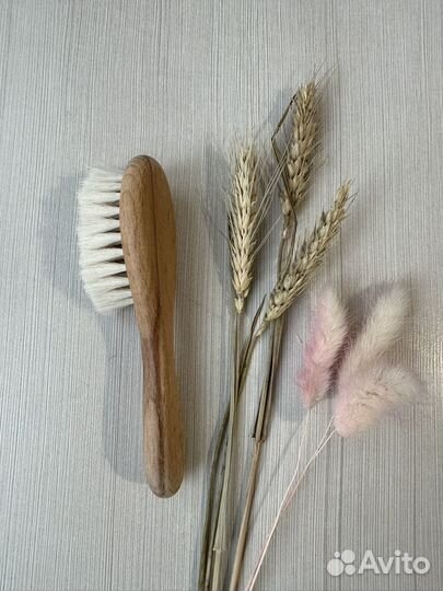 Расческа щетка для новорожденного натуральная