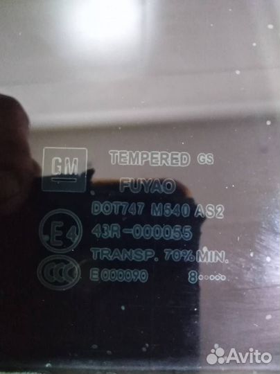 Стекло двери задней правой форточка Opel Insignia