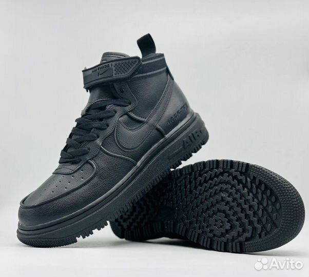 Кроссовки NIke Air Force 1 Boot Black Anthracite