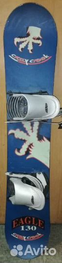 Сноуборд с креплениями 130 см