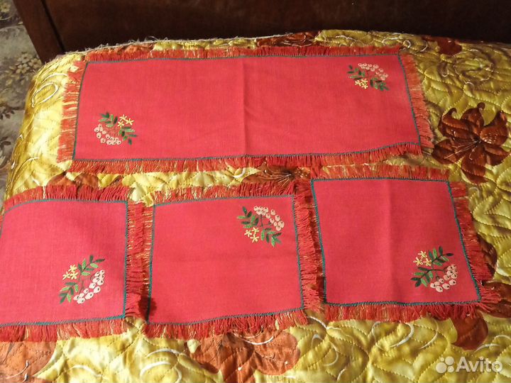 Красивые вышивки СССР платки
