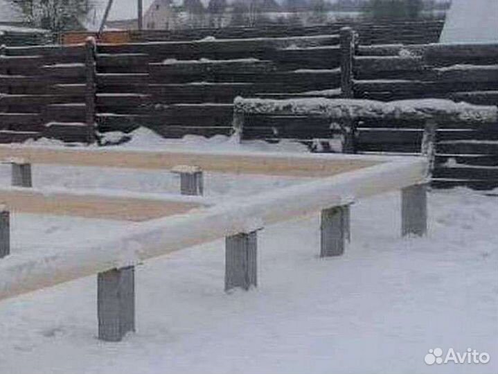 Фундамент на жб сваях