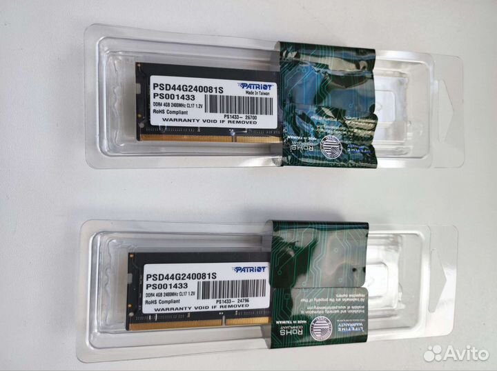 Оперативная память для ноутбука Patriot 4Gb DDR4