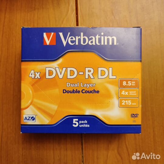 Диски чистые 4х DVD-R DL 8.5GB(24 упаковок/5 дис.)