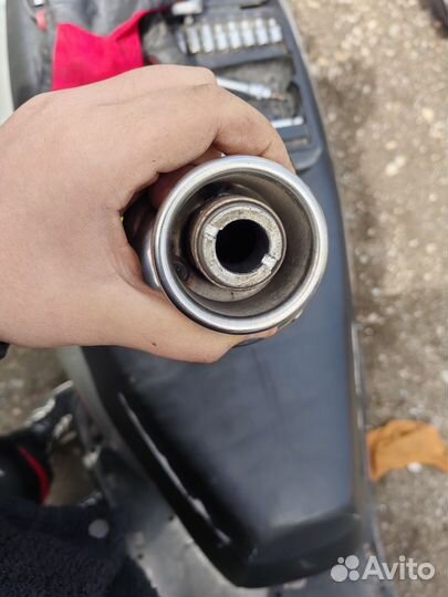 Глушитель на скутер 4т прямоток