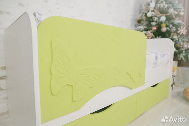 Кровать софа Бабочка с ящиками мдф