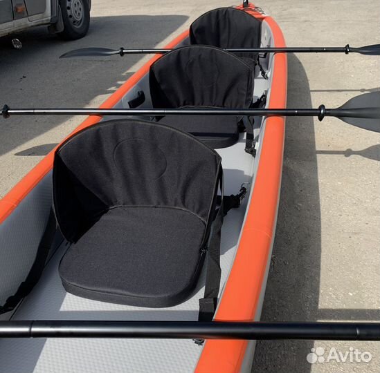 Каяк надувной трехместный freesun