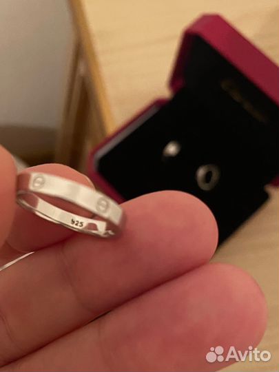 Картье комплект серебро