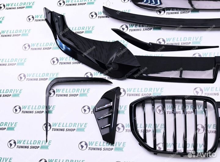 Обвес BMW X5 G05 lci спойлеры лезвия решетка