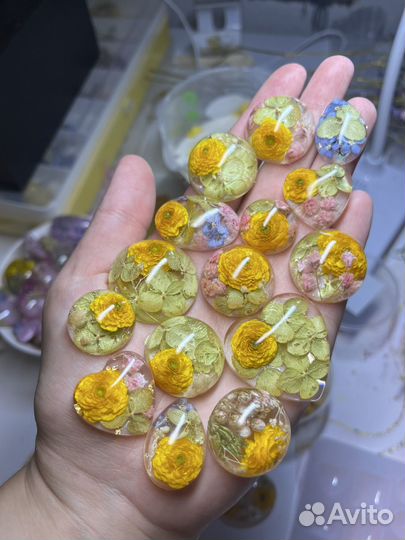 Сушеные лютики сухоцвет для смолы