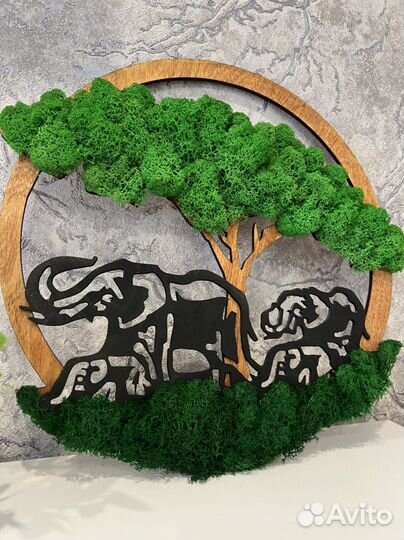 Панно слоны