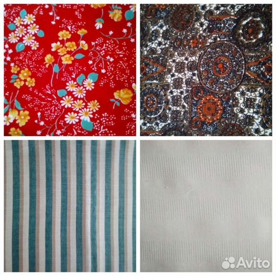 Ткани натуральные, СССР, ситец сатин, фланель,штап