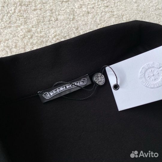 Черное женское поло Chrome Hearts S,M