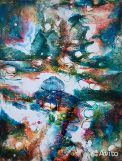 Картины Флюид арт