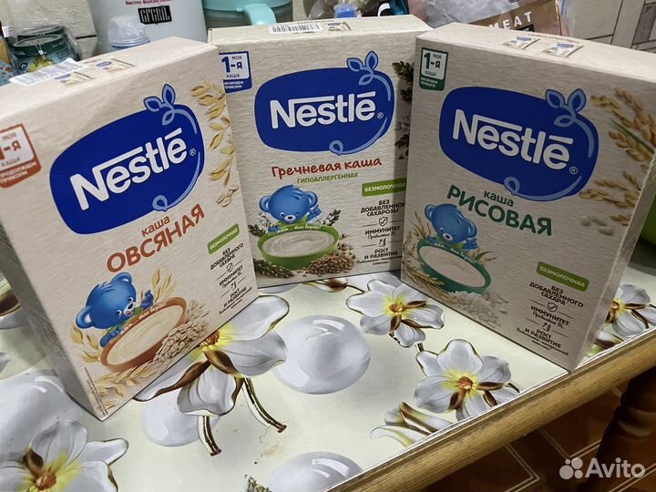 Каша нестле безмолочная
