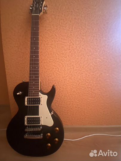 Гитара cort cr100-BK les paul и звуковая карта