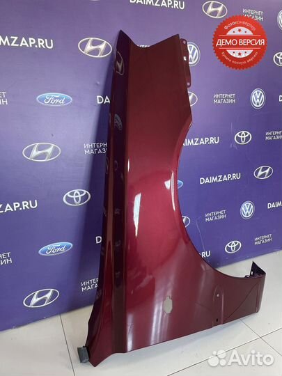 Крыло Hyundai Accent правое вишневый перламутр