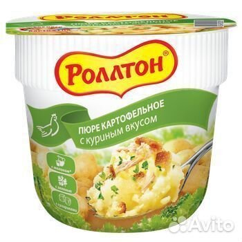 Пюре Роллтон Картофельное с Куриным вкусом 40 г