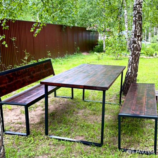 Садовая мебель, скамейка, стол, лавка