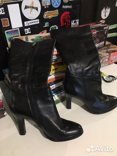Сапоги женские кожанные 38