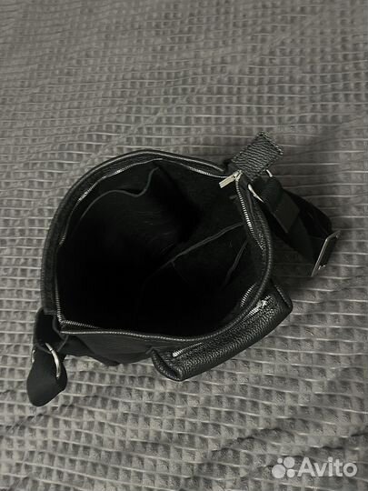 Мужская сумка через плечо натуральная кожа