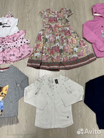 Брендовая одежда пакетом для девочки 116-122 6-7