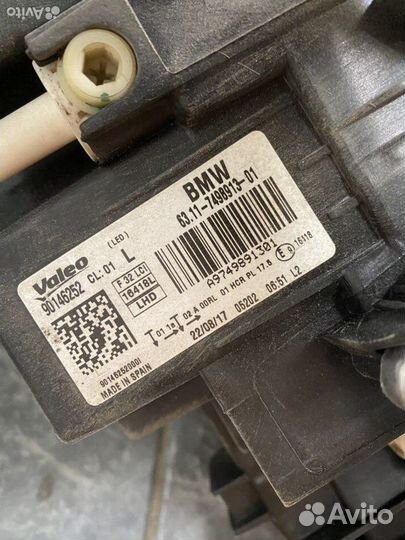 Фара левая Bmw F32 Led