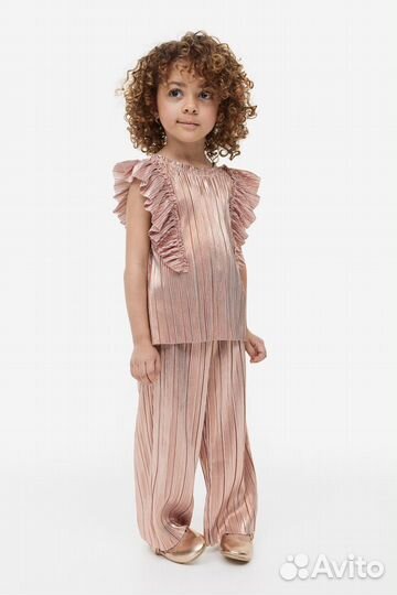 Костюм праздничны брюки блузка h&m 122