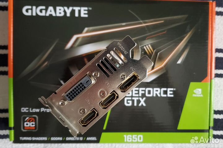 Видеокарта gtx 1650 D6 OC Low Profile 4G