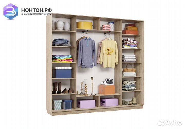 Шкаф-купе трёхдверный Селена дуб сонома