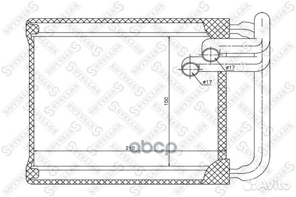 1035147SX радиатор печки Kia Ceed all, Hyundai