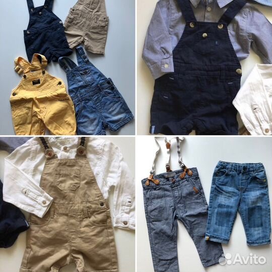 Комбинезон, джинсовая рубашка