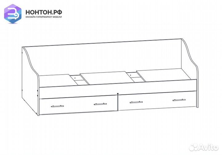 Кровать Вега fashion-1 белый / розовый