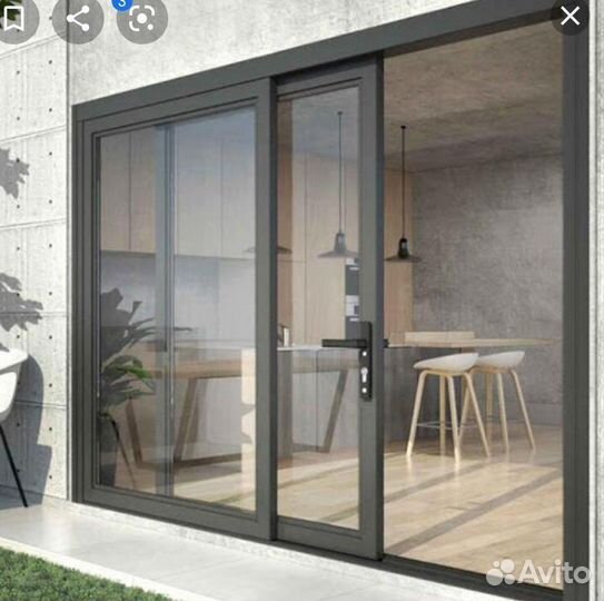 Алюминиевые раздвижные межкомнатные двер