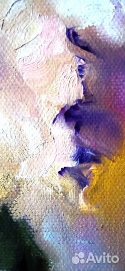 Картина цветы маслом Картина Пионы в вазе