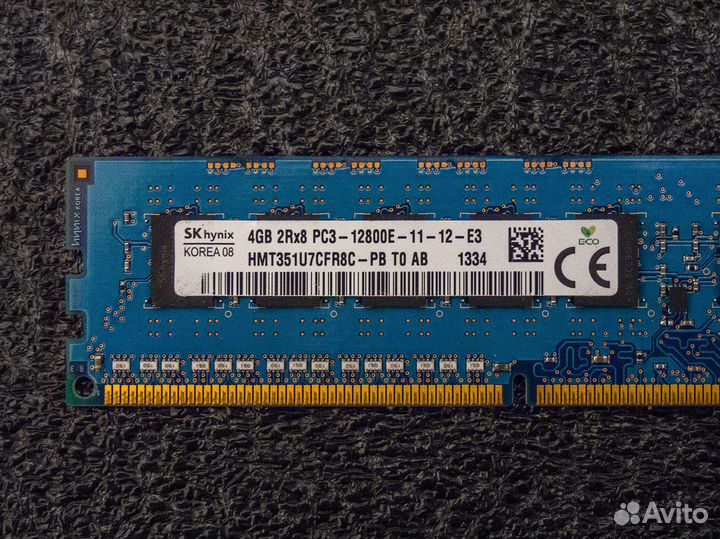 DDR3 ECC 4gb 1600mhz 2rank CL11-11-11-28 Hynix