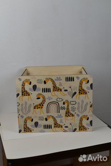 Коробка для игрушек деревянная