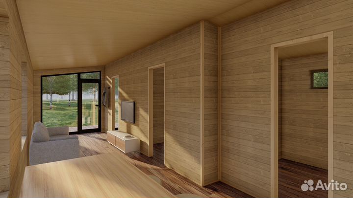 Модульный дом 42,5 м2 для круглогодичного проживан