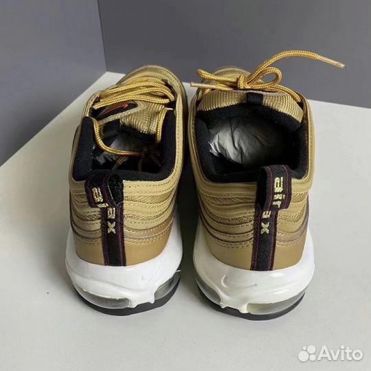 Кроссовки nike air max 97 metallic gold