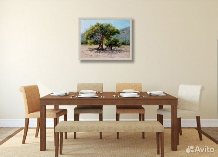 Картина маслом пейзаж Пицундская Сосна у Моря