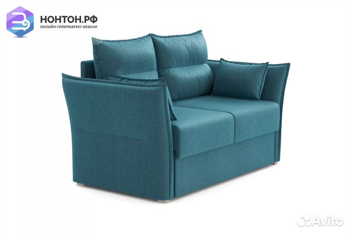 Диван 2-х местный Бруклин синий
