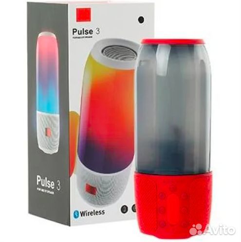 Портативная колонка Pulse3 1+1 красная