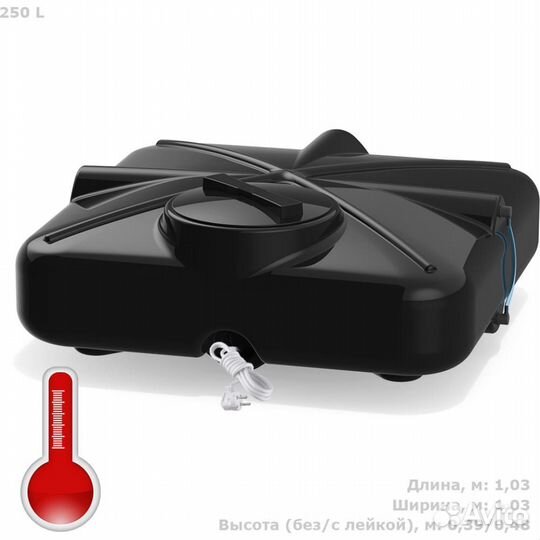 Бак для душа polimer group роса