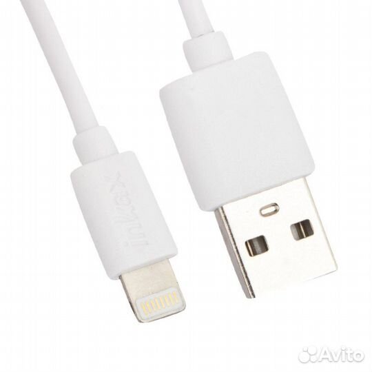 Блок питания inkax CD-08 1хUSB 1А+Lightning белый