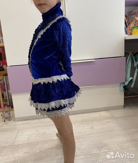 Платье для фигурного катания 116 перчатки