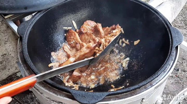 Казан 10л + Печь + Шумовка Наманган Казан Чугунный