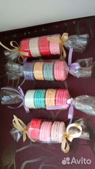 Макаруны конфеты мыло ручной работы